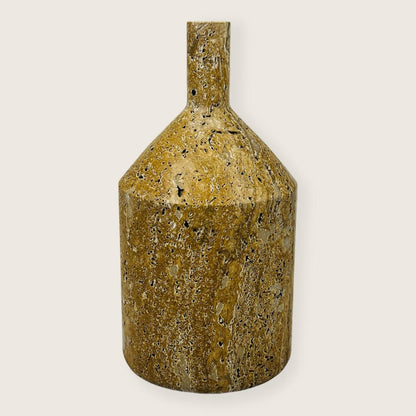 Chunky Ornament Bottle - Travertine
