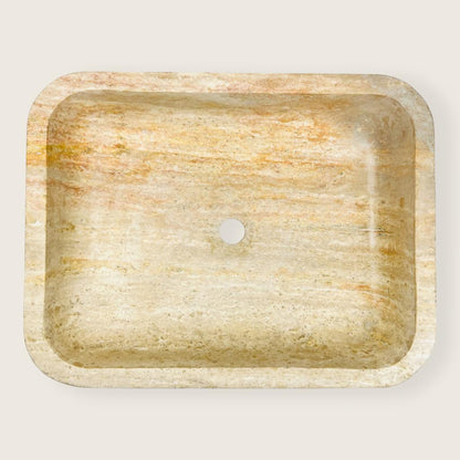 Rounded Rectangle Sink - Beige