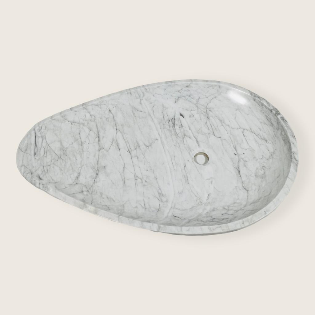 Drop Grey Grazed Marble Sink