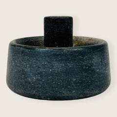 Bowl Black Sparkled Candle Stand