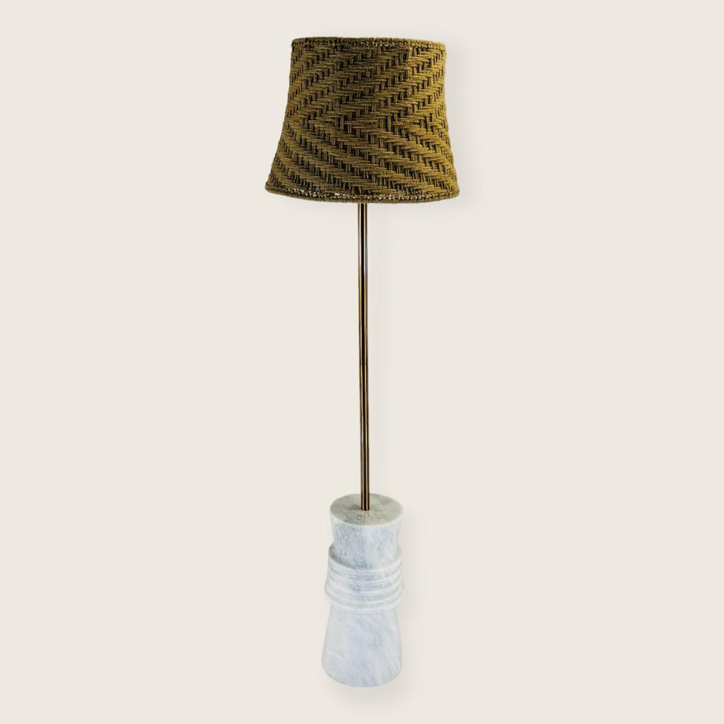 Frustum Ringed Floor Lamp - Gray