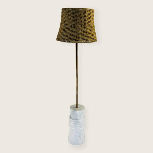 Frustum Ringed Floor Lamp - Gray