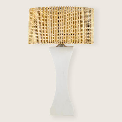 Hourglass Table Lamp - White