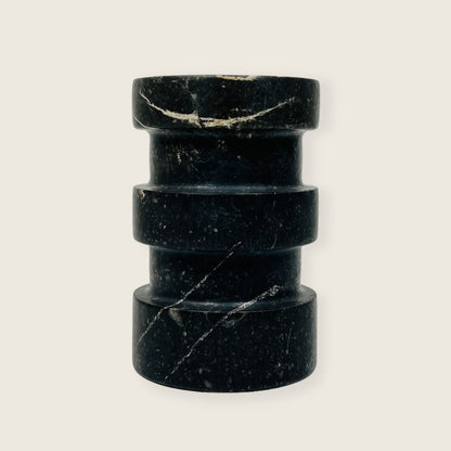 Triple Band Candle Stand - Black