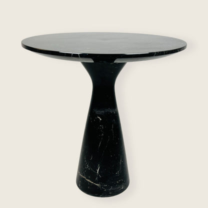 Minimalist Black Streaked Side Table