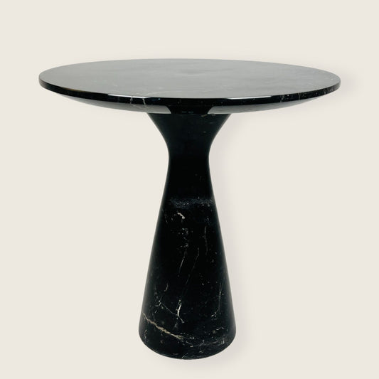 Minimalist Black Streaked Side Table
