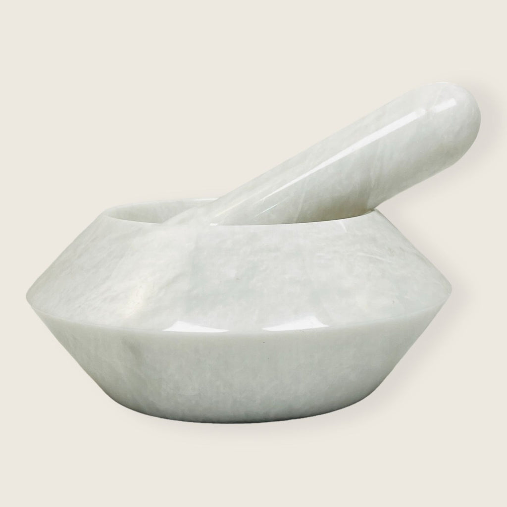 Light Grey Shaded Mortar & pestle