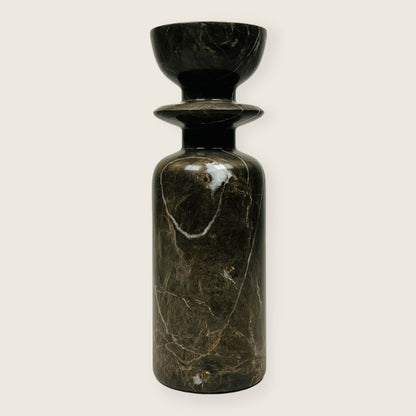 Collared Candle Stand - Brown