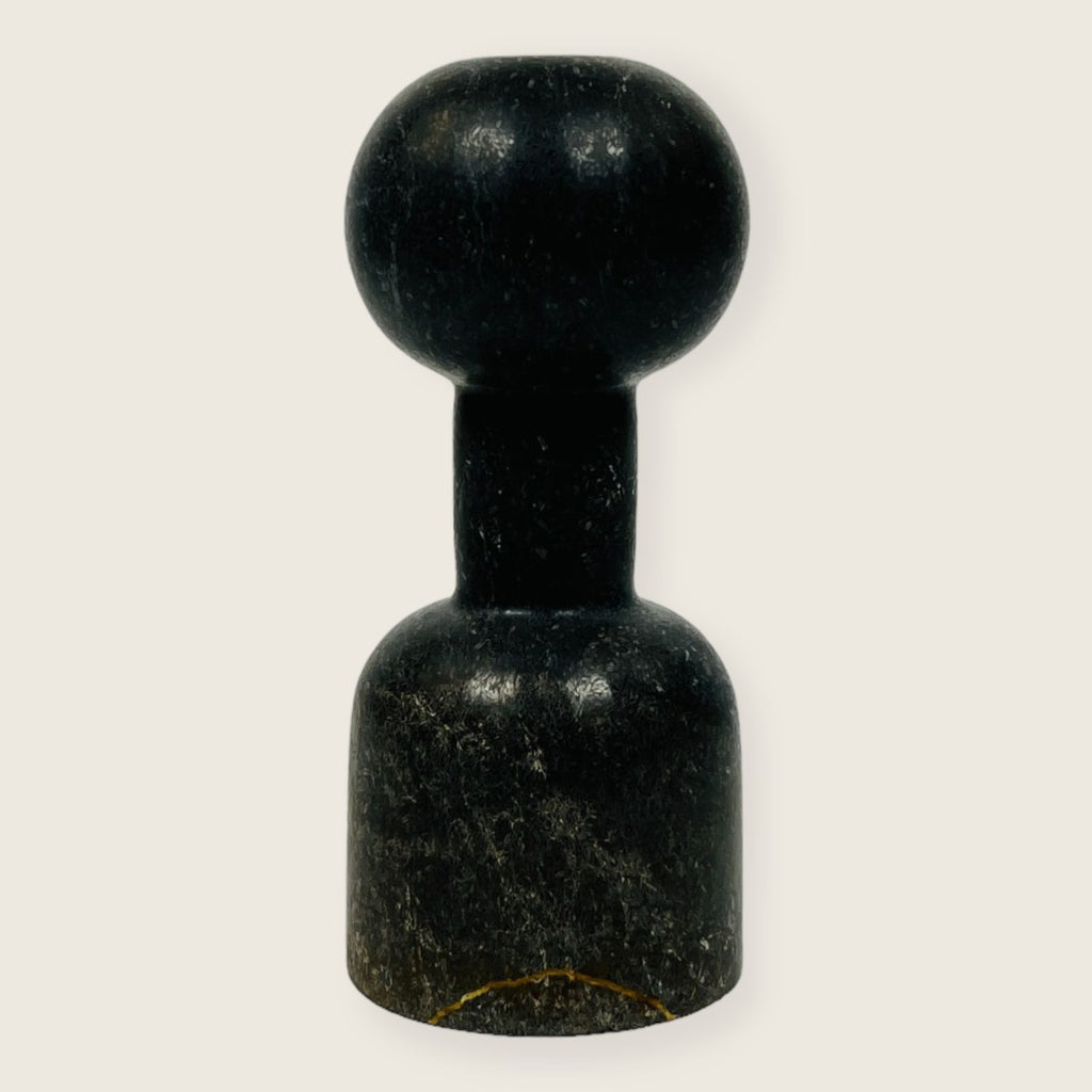 Dumbbell Black Candle Stand