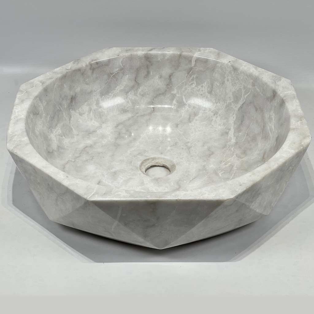 Grey Octagon Marble Sink