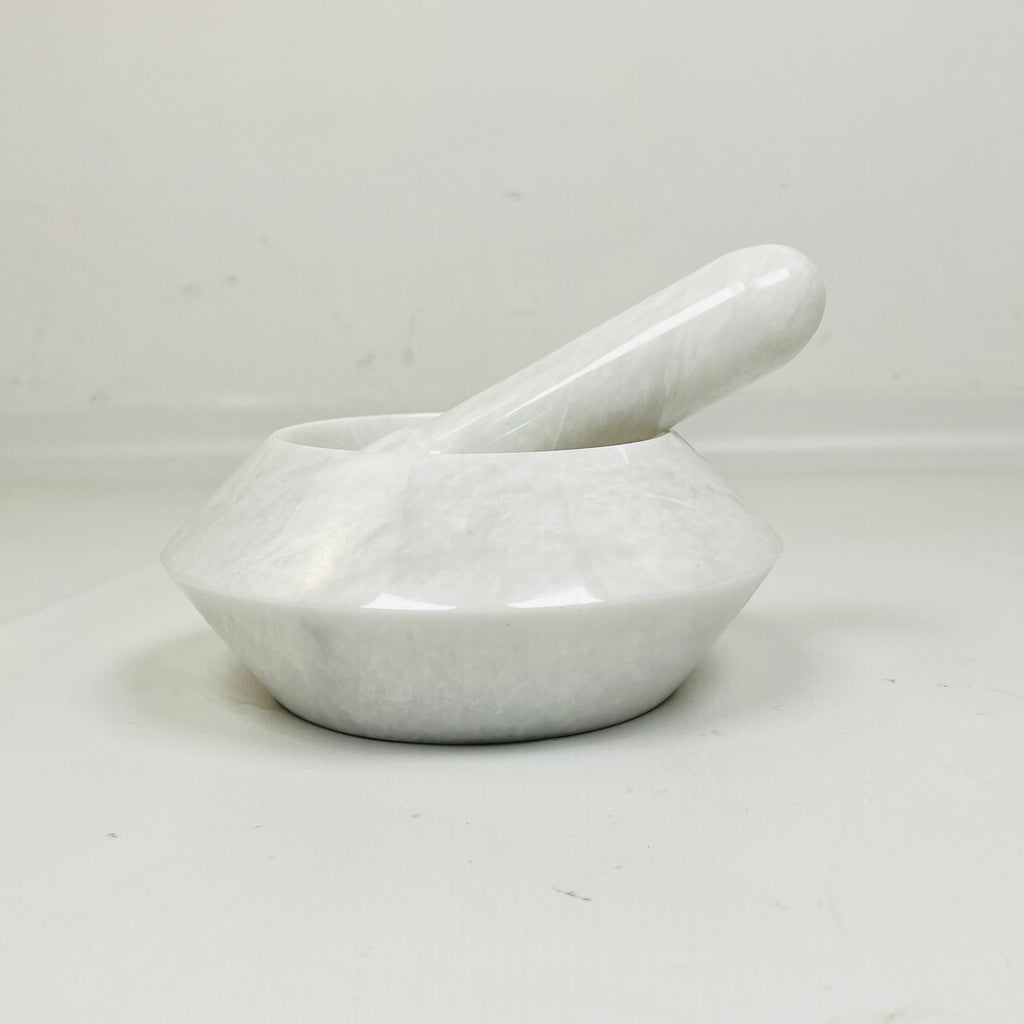 Light Grey Shaded Mortar & pestle