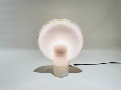 Disc Table Lamp - Pink Onyx