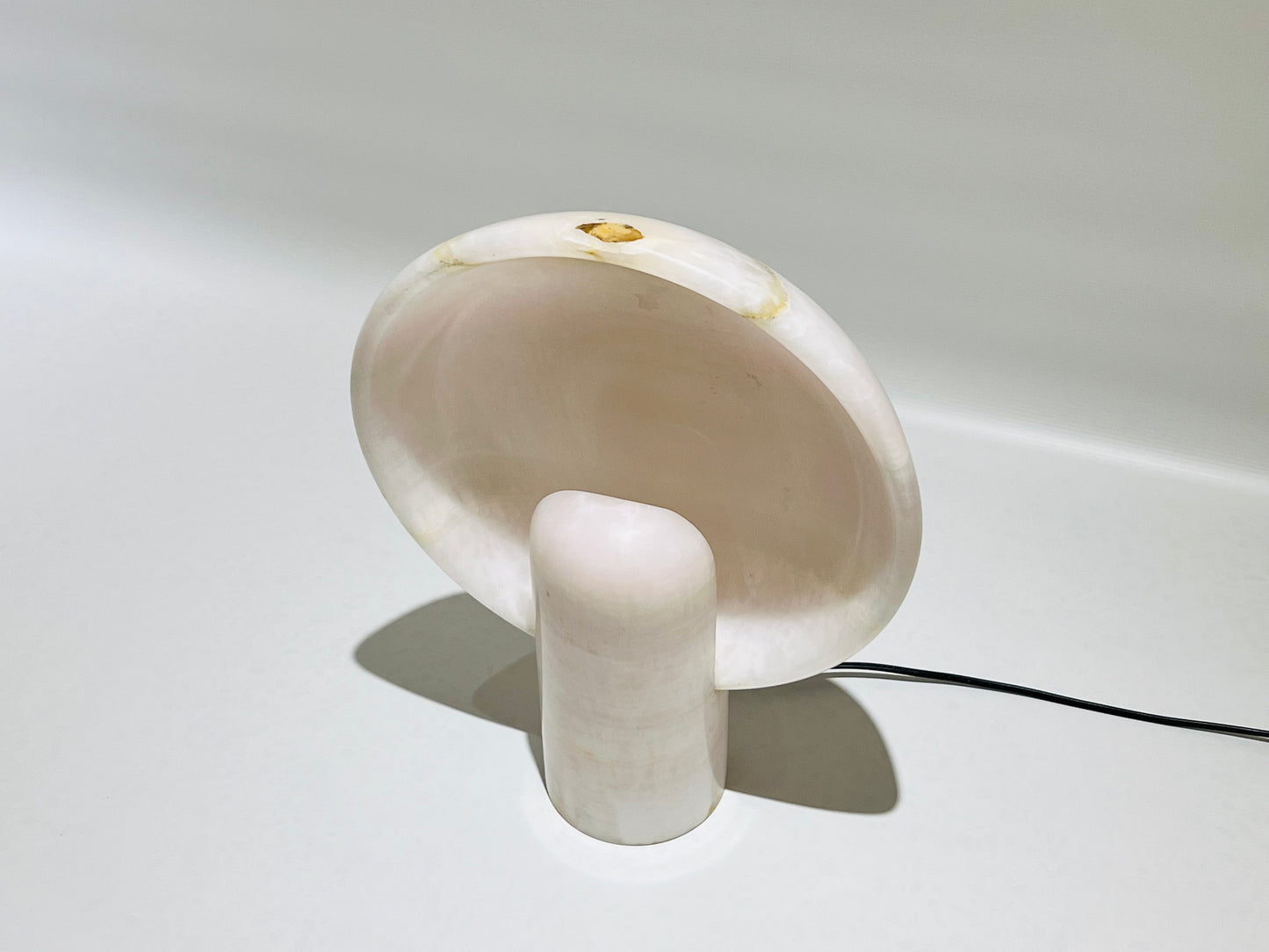 Disc Table Lamp - Pink Onyx