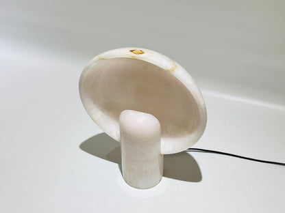 Disc Table Lamp - Pink Onyx